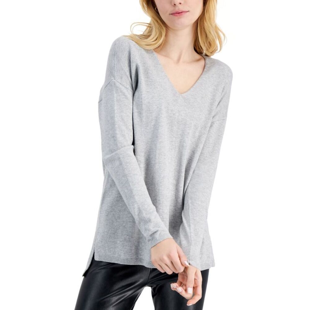 INC International Concepts Solid V Neck Sweater